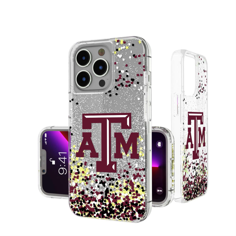 Texas A&M Aggies Confetti iPhone Glitter Case