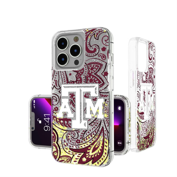 Texas A&M Aggies Paisley iPhone Glitter Case