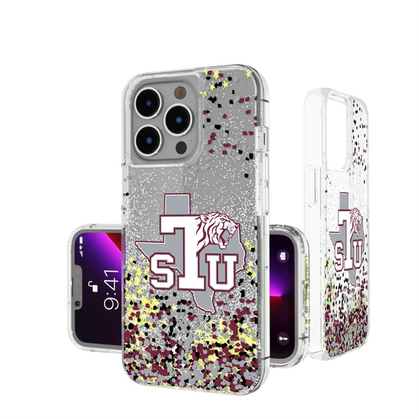 Texas Southern Tigers Confetti iPhone Glitter Case