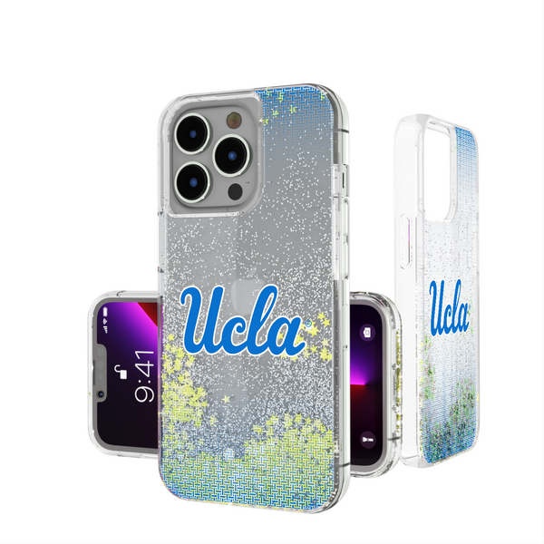 UCLA Bruins Linen iPhone Glitter Phone Case