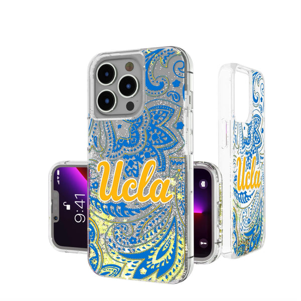 UCLA Bruins Paisley iPhone Glitter Case