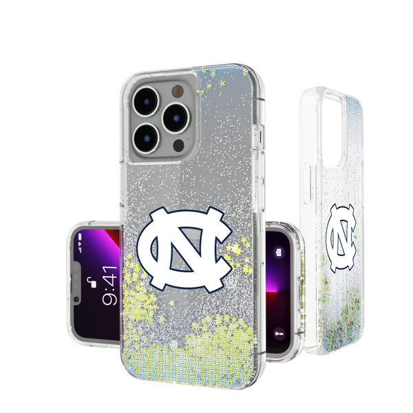 North Carolina Tar Heels Linen iPhone Glitter Phone Case