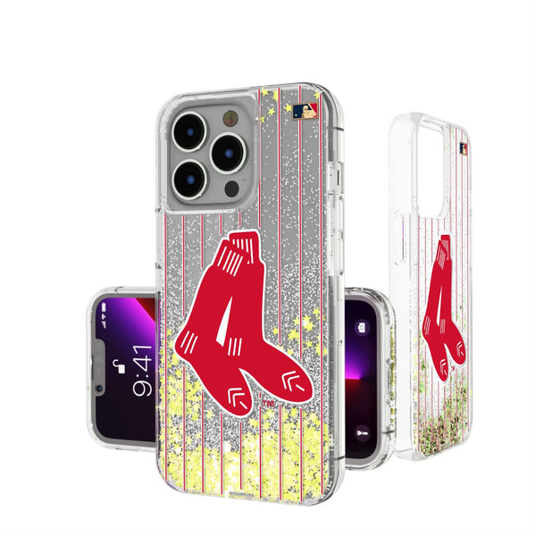 Boston Red Sox 1924-1960 - Cooperstown Collection Pinstripe iPhone Glitter Case