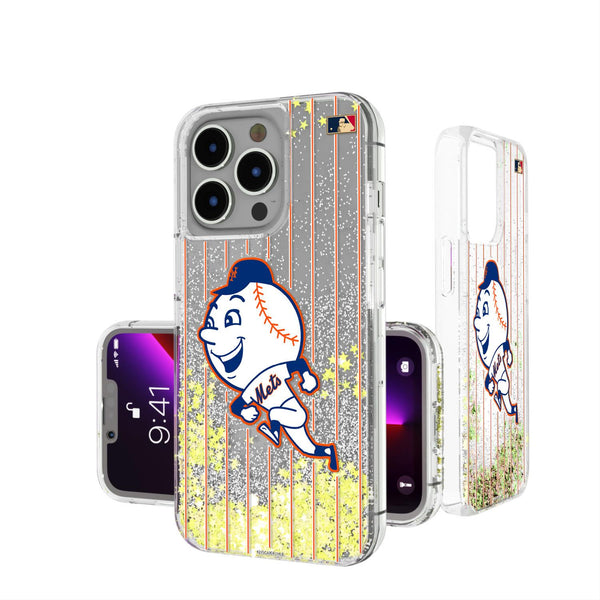 New York Mets 2014 - Cooperstown Collection Pinstripe iPhone Glitter Case