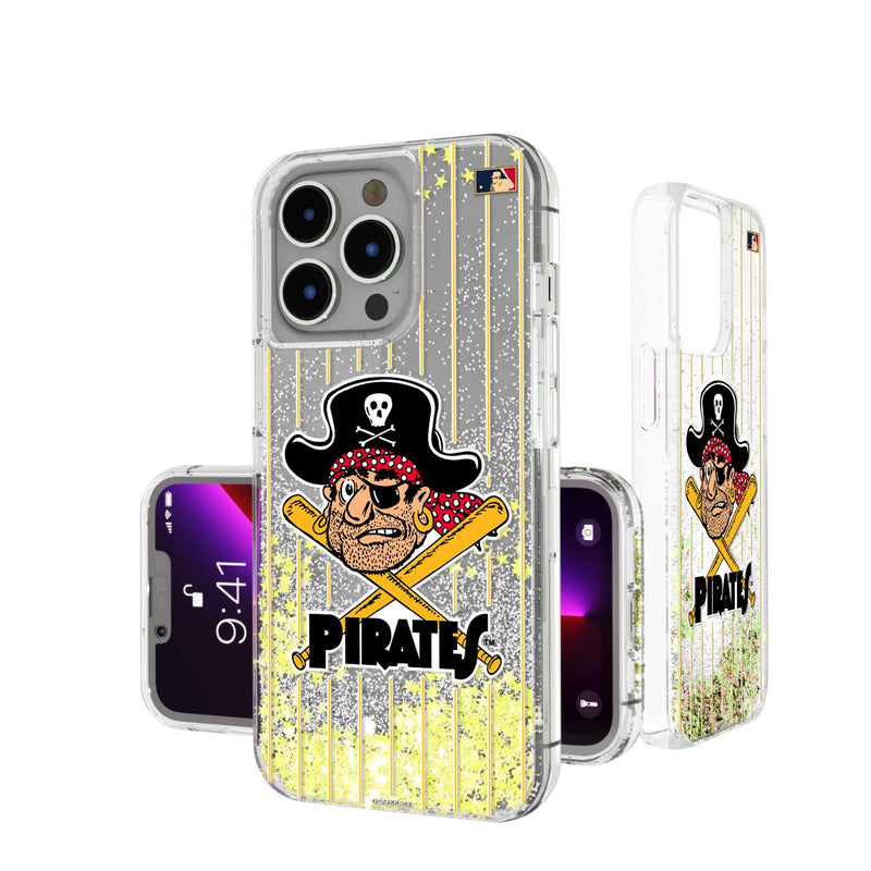 Pittsburgh Pirates 1958-1966 - Cooperstown Collection Pinstripe iPhone Glitter Case