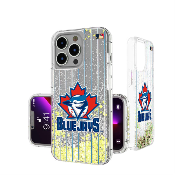 Toronto Blue Jays 1997-2002 - Cooperstown Collection Pinstripe iPhone Glitter Case