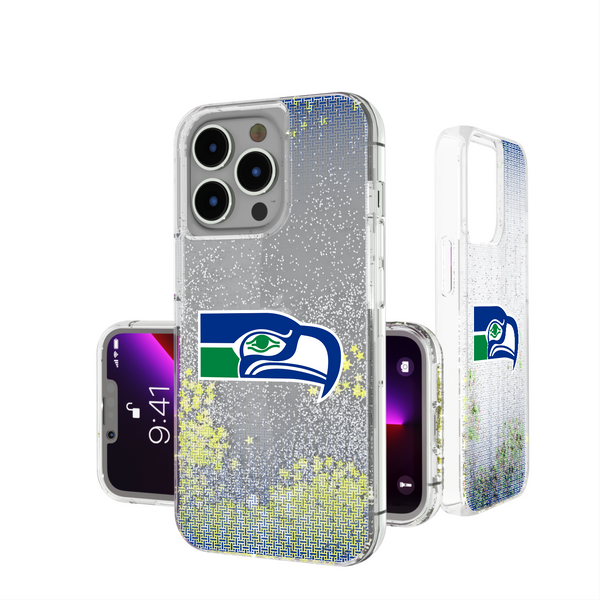 Seattle Seahawks Historic Collection Linen iPhone Glitter Phone Case