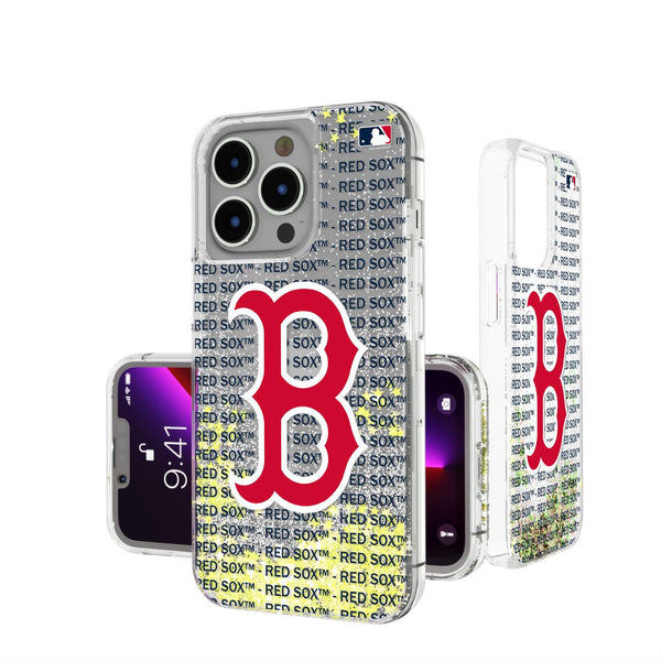 Boston Red Sox Blackletter iPhone Glitter Case