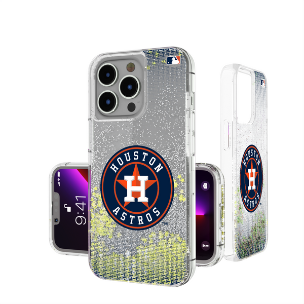 Houston Astros Linen iPhone Glitter Phone Case