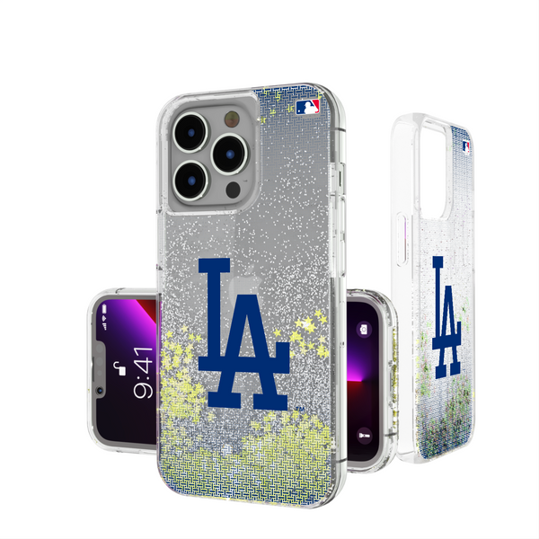 LA Dodgers Linen iPhone Glitter Phone Case