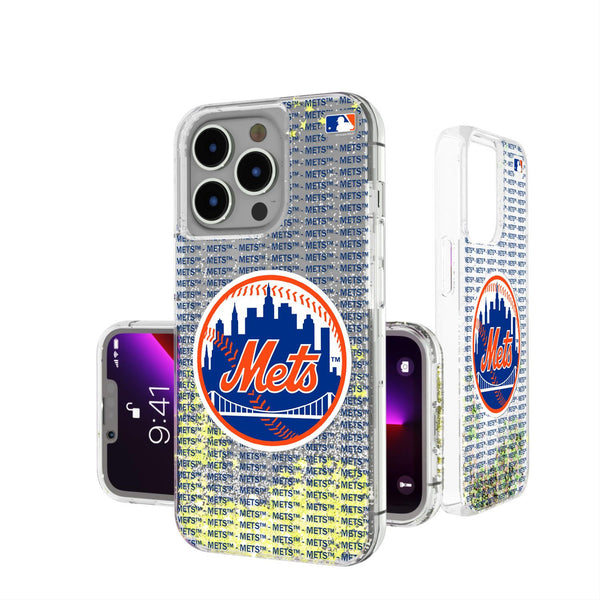 New York Mets Blackletter iPhone Glitter Case