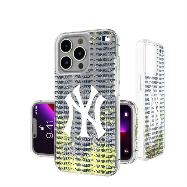 New York Yankees Blackletter iPhone Glitter Case