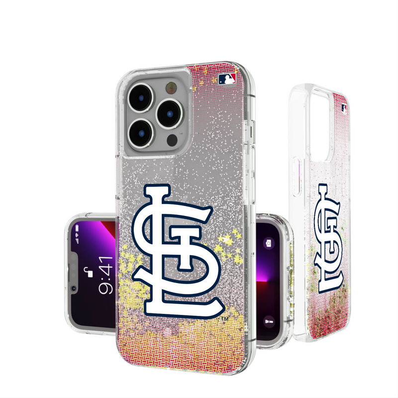 St Louis Cardinals Linen iPhone Glitter Phone Case