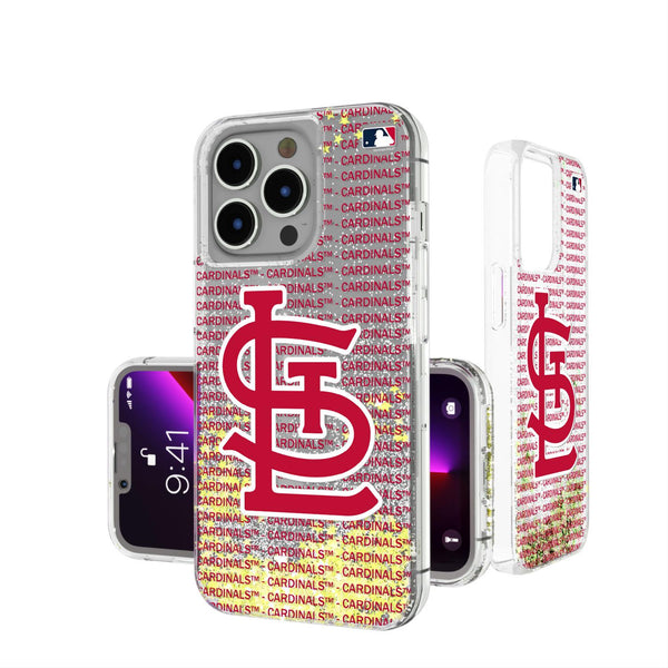 St Louis Cardinals Blackletter iPhone Glitter Case