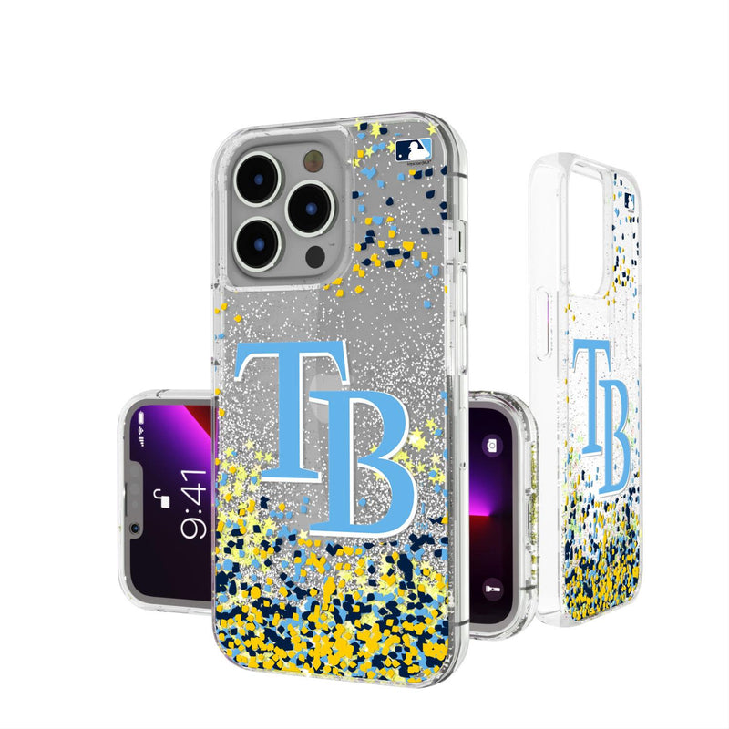 Tampa Bay Rays Confetti iPhone Glitter Case