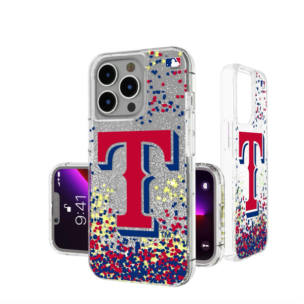 Texas Rangers Confetti iPhone Glitter Case