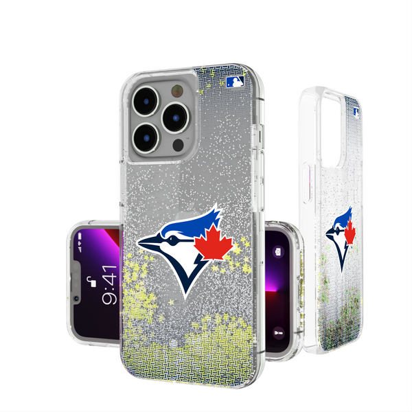 Toronto Blue Jays Linen iPhone Glitter Phone Case