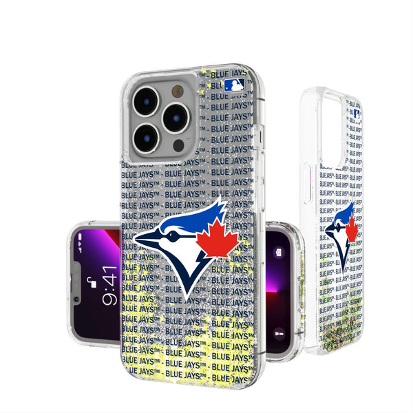 Toronto Blue Jays Blackletter iPhone Glitter Case