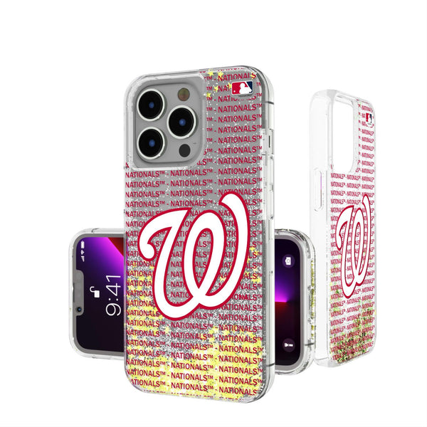 Washington Nationals Blackletter iPhone Glitter Case