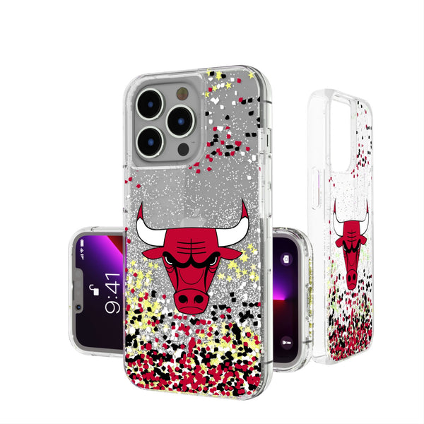 Chicago Bulls Confetti iPhone Glitter Case