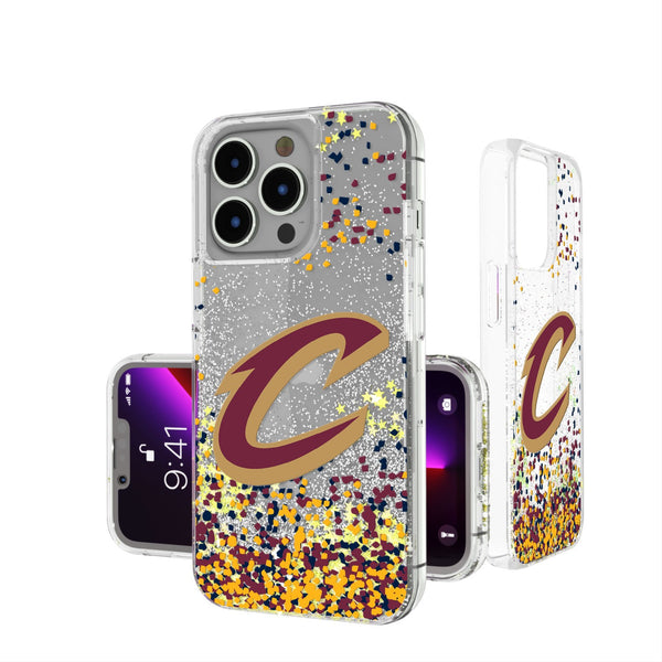 Cleveland Cavaliers Confetti iPhone Glitter Case