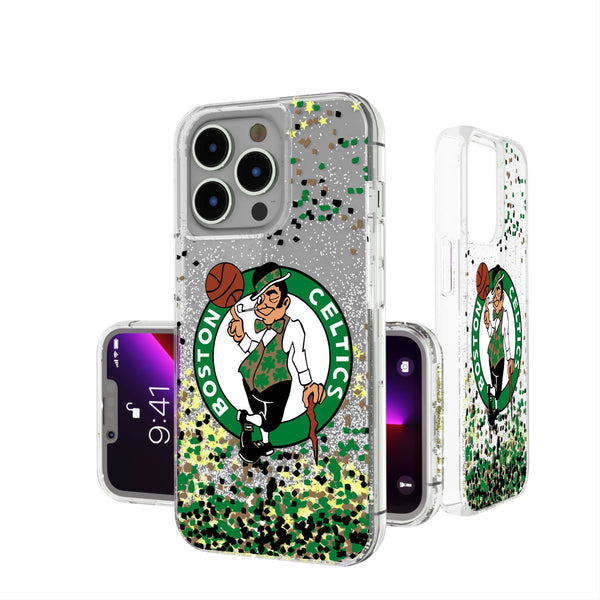 Boston Celtics Confetti iPhone Glitter Case