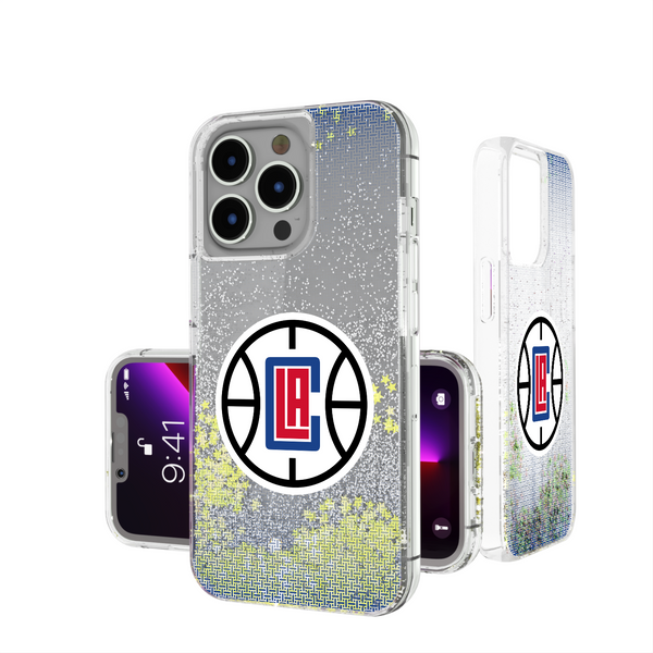 Los Angeles Clippers Linen iPhone Glitter Phone Case