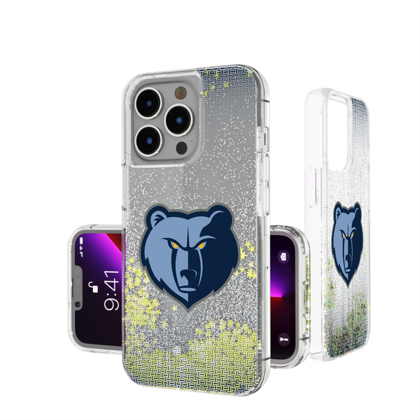 Memphis Grizzlies Linen iPhone Glitter Phone Case