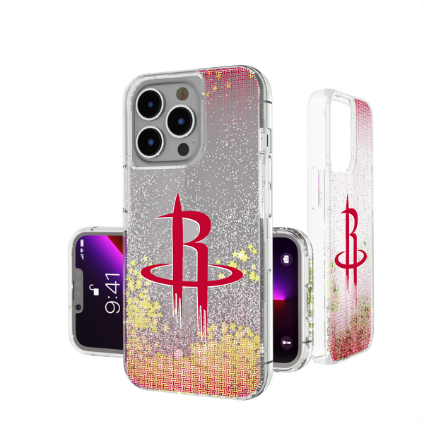 Houston Rockets Linen iPhone Glitter Phone Case
