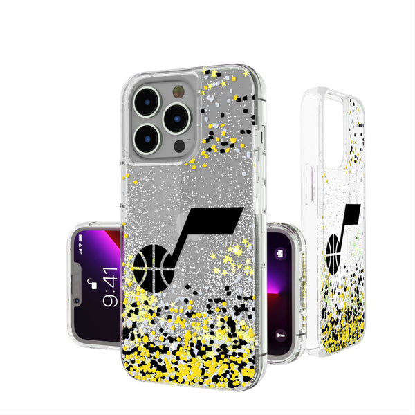 Utah Jazz Confetti iPhone Glitter Case