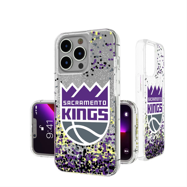 Sacramento Kings Confetti iPhone Glitter Case