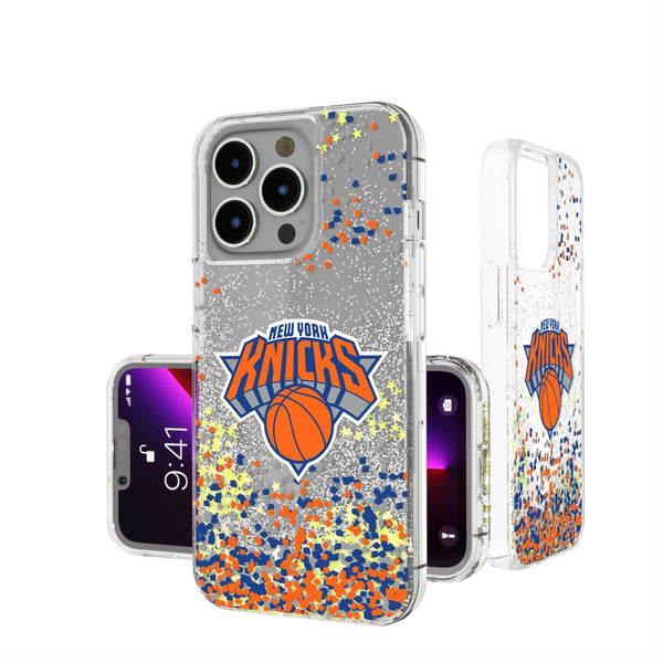 New York Knicks Confetti iPhone Glitter Case