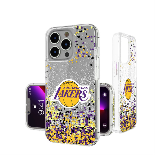 Los Angeles Lakers Confetti iPhone Glitter Case