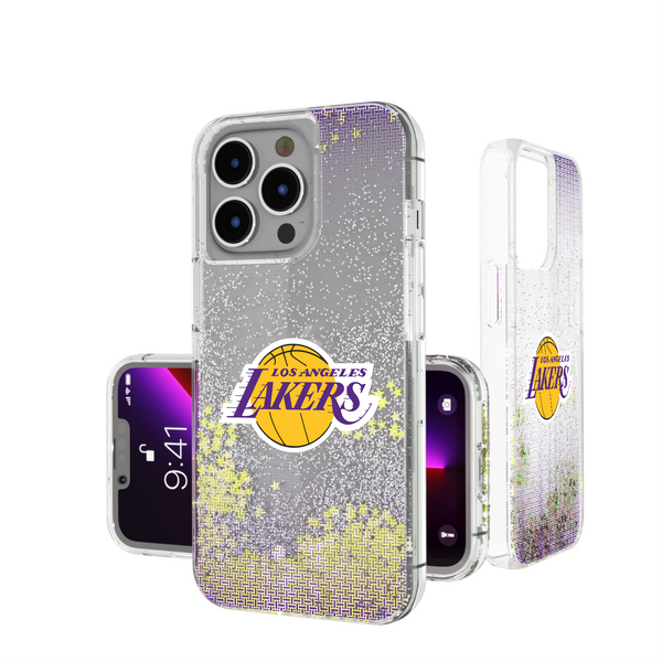 Los Angeles Lakers Linen iPhone Glitter Phone Case