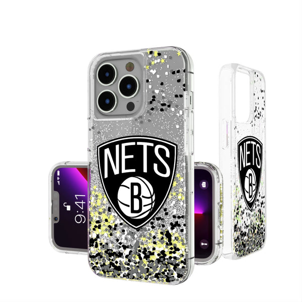 Brooklyn Nets Confetti iPhone Glitter Case