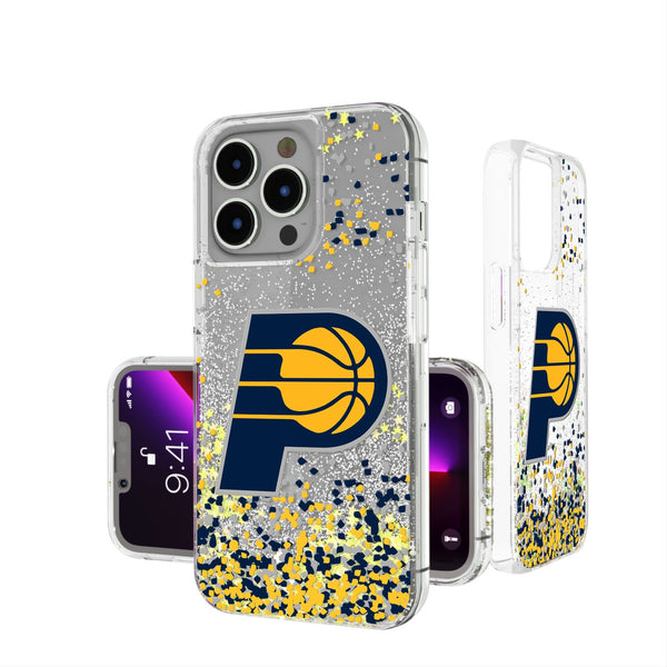 Indiana Pacers Confetti iPhone Glitter Case