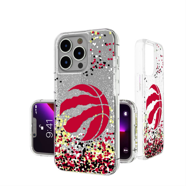 Toronto Raptors Confetti iPhone Glitter Case