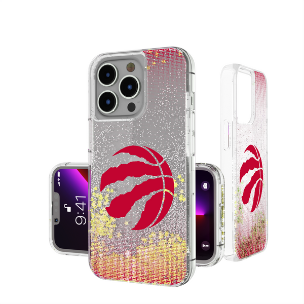 Toronto Raptors Linen iPhone Glitter Phone Case