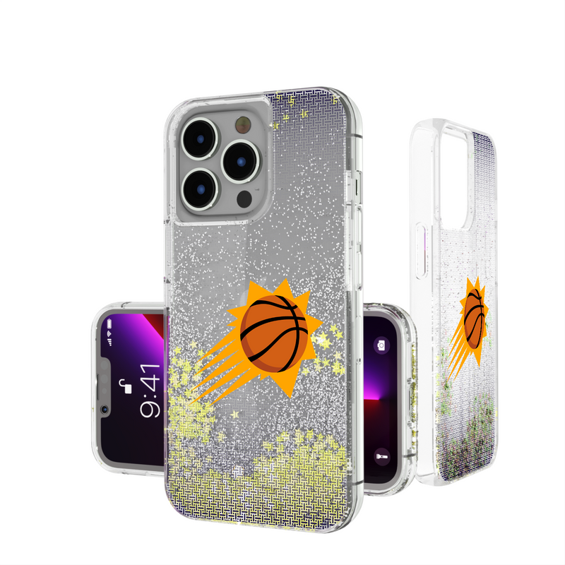 Phoenix Suns Linen iPhone Glitter Phone Case