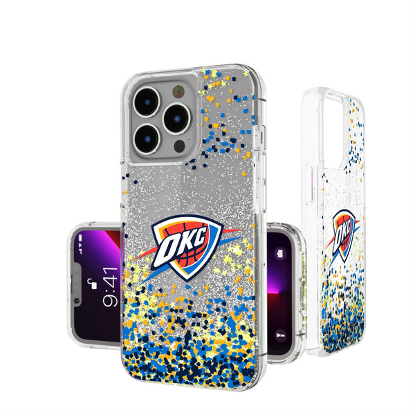 Oklahoma City Thunder Confetti iPhone Glitter Case