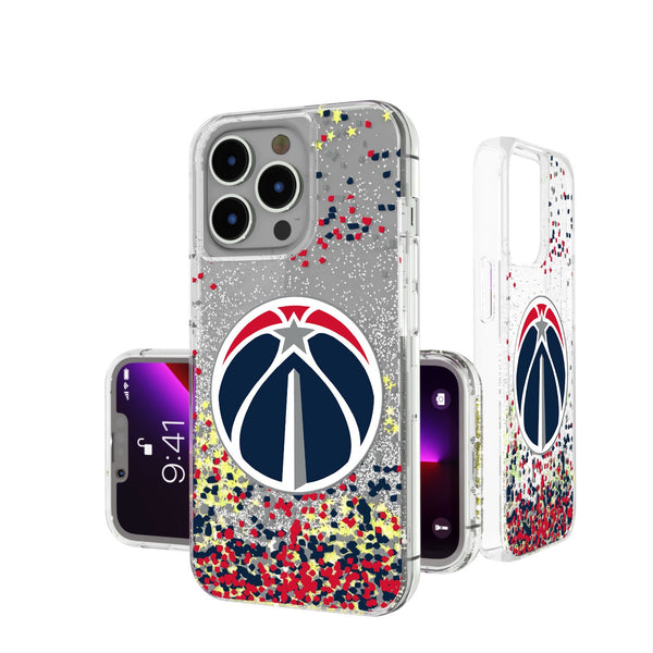Washington Wizards Confetti iPhone Glitter Case