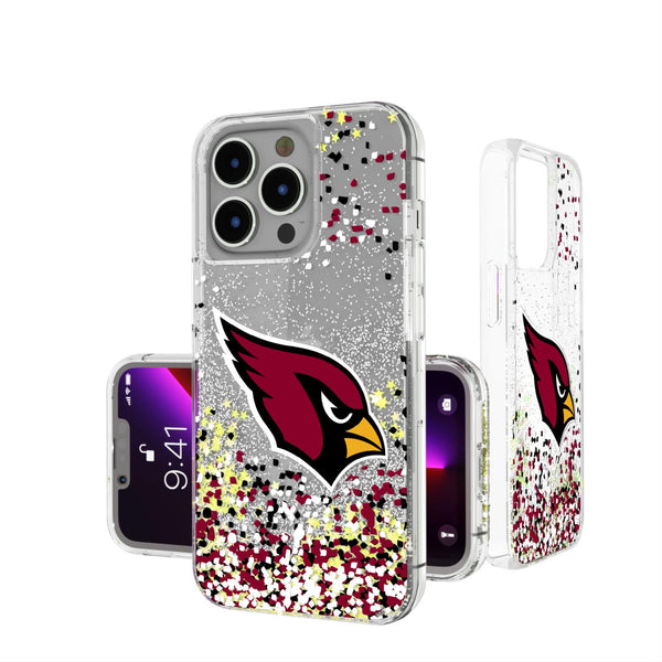 Arizona Cardinals Confetti iPhone Glitter Case