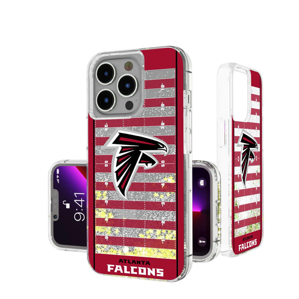 Atlanta Falcons Football Field iPhone Glitter Case