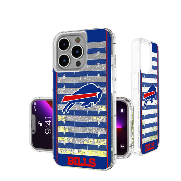Buffalo Bills Football Field iPhone Glitter Case