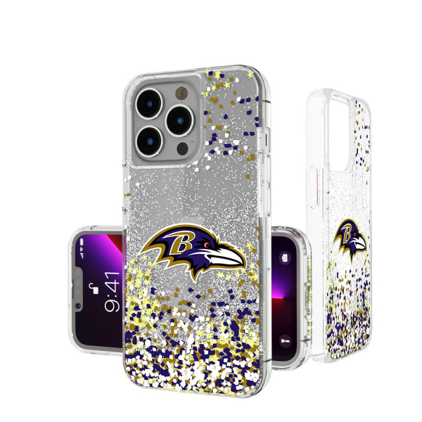 Baltimore Ravens Confetti iPhone Glitter Case