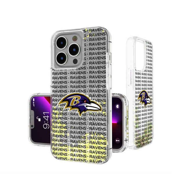 Baltimore Ravens Blackletter iPhone Glitter Case