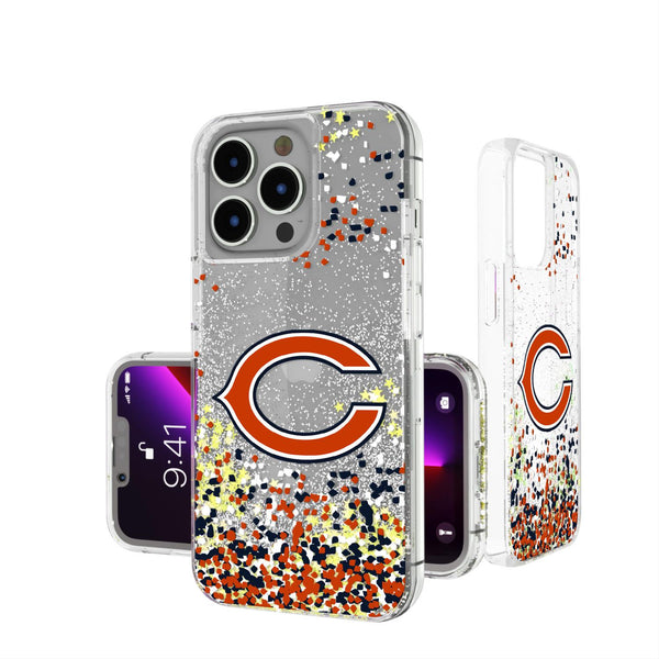 Chicago Bears Confetti iPhone Glitter Case