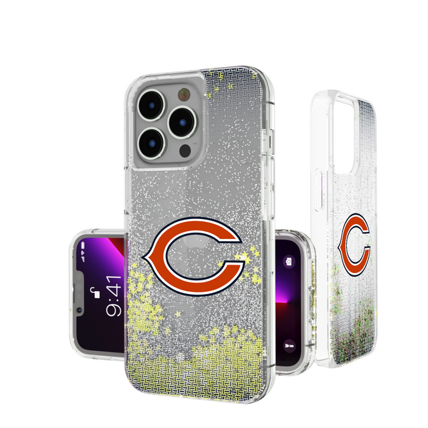 Chicago Bears Linen iPhone Glitter Phone Case