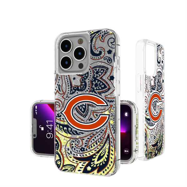 Chicago Bears Paisley iPhone Glitter Case