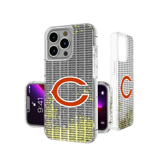 Chicago Bears Blackletter iPhone Glitter Case